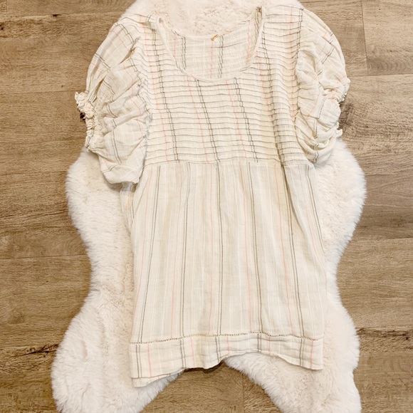 Free People Tops - Free People balloon sleeve striped tunic top